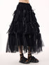 Ribbon Layered Mesh Skirt