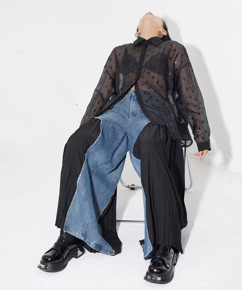Panel Pleat Pants