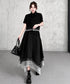 Layer Veil Blouse & Skirt Co-ord