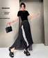 Ruffle Line Layer Skirt