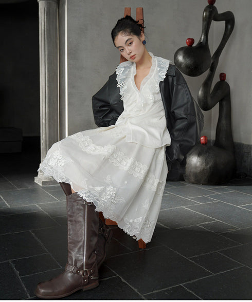 Aviary Embroidered Skirt