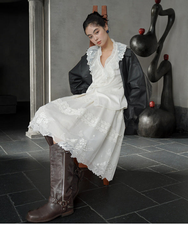 Aviary Embroidered Skirt