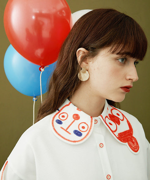 Doodle Collar Blouse