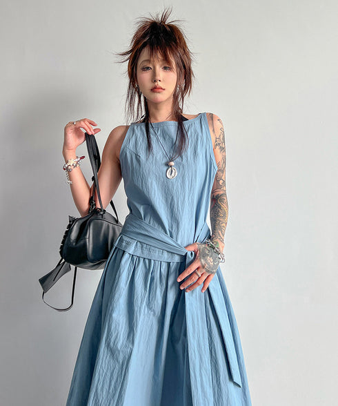 Belt Flow Dress