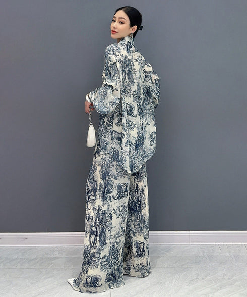 Toile Scene Blouse&Pants Co-ord