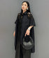 Sheer Panel Asym Cut Blouse