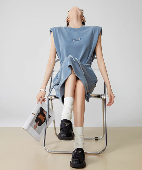 Pigment Drawstring Dress