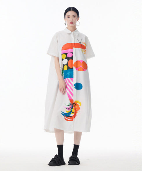 Color Parade Shirt Dress