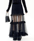 Sheer Tiered Skirt