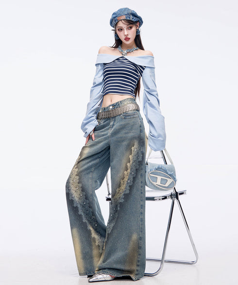 Bicolor Zip Top & Skirt Co-ord