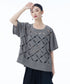 Cutout Cross Motif Top