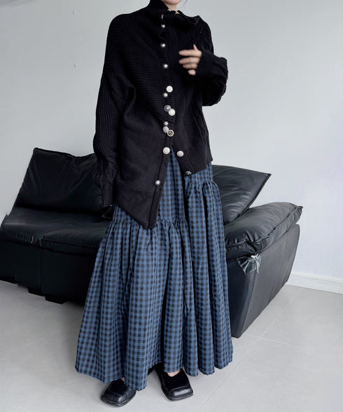 Twist Button Knit Cardigan