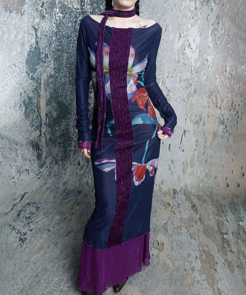Flora Pleat Dress