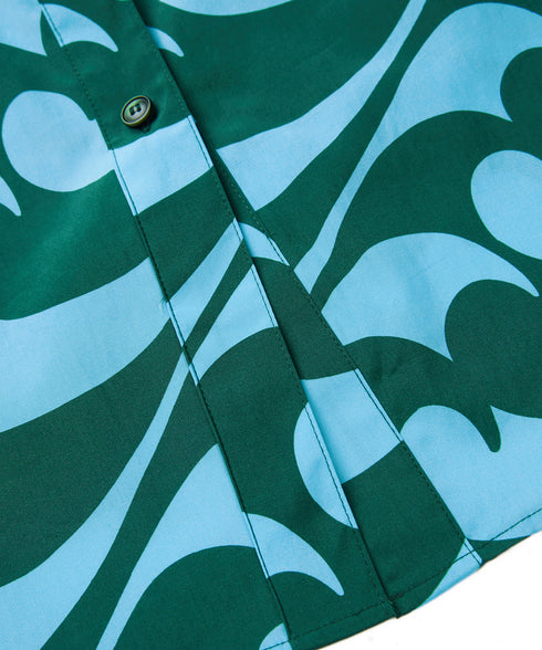 Wave Pattern Short Sleeve Shirt