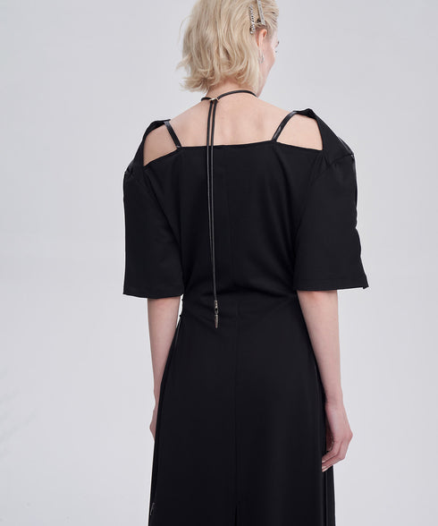 Gloss Panel Strap Dress