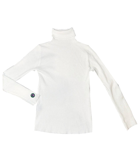 Rib Turtleneck Knit Top