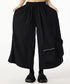 Black Zip Pocket Wide Pants