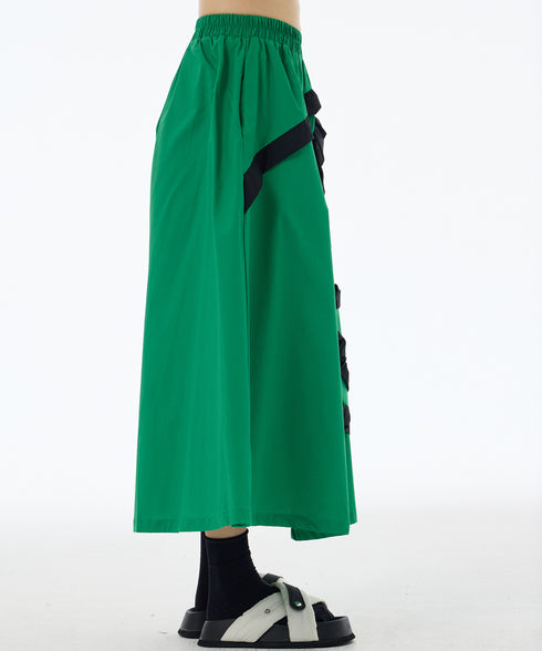 Circular Tape Embroidery Skirt