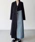 Contrast Paneled Tailored Coat
