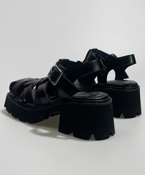 Chunky Buckle Fisher Sandals