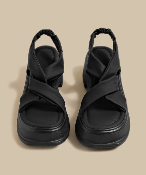 Twist Loop Platform Sandal