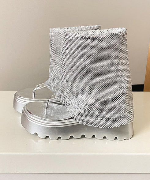 Crystal Mesh Sandal