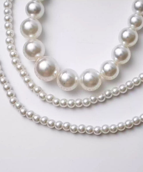 Multi Strand Pearl Necklace