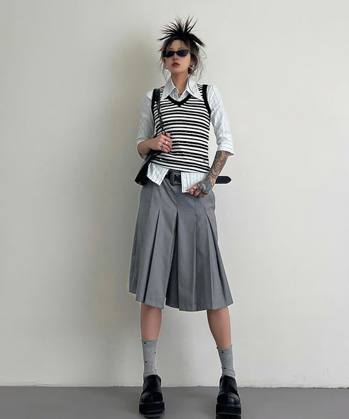 Center Pleat Culottes