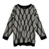 Geometric Pattern Knit Sweater