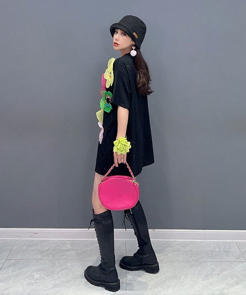 Jewel Flower Over T-shirts