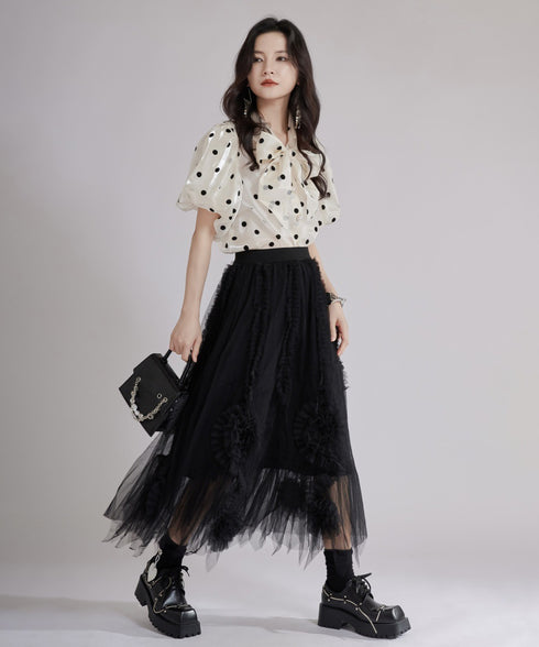 Tulip Layered Tulle Skirt