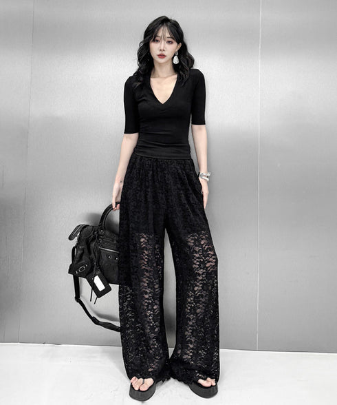 Lace Drift Pants