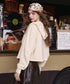 Mocha Crop Hoodie