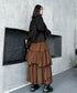 Layered Volume Maxi Skirt