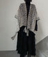 Multi Pattern Knit Cape