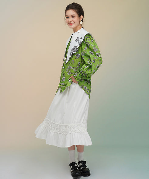 Playing Card Collar Line Shirt