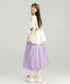 Sheer Balloon Hem Skirt