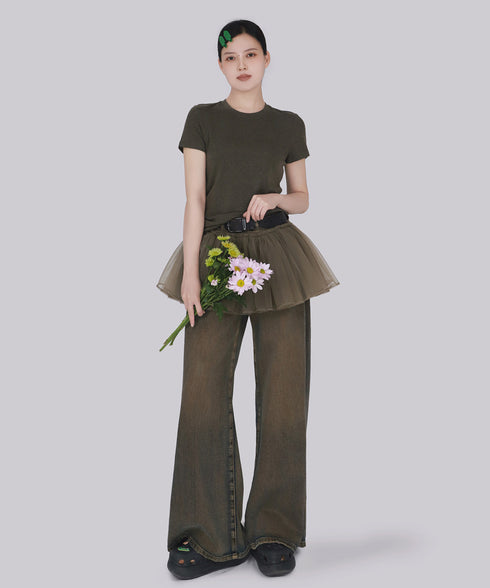 Halo Flare Mini Skirt