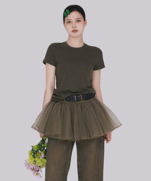 Halo Flare Mini Skirt