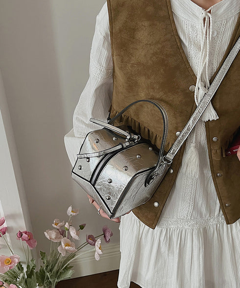 Stud Mini Box Bag