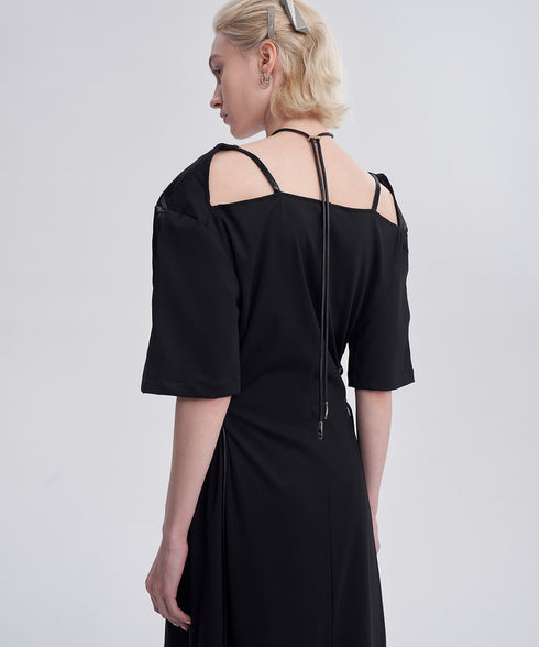 Gloss Panel Strap Dress