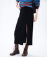 Front Slit Straight Skirt