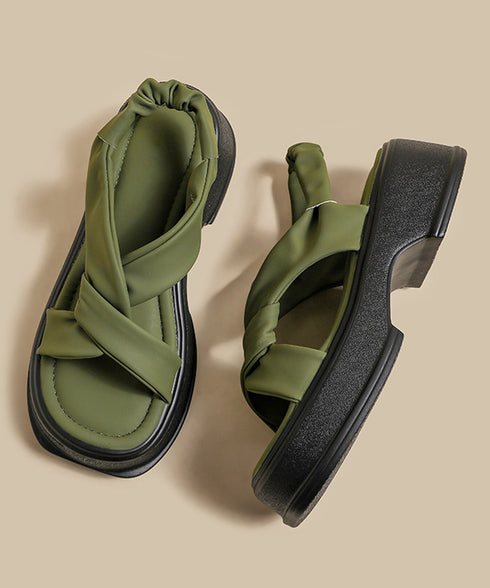Twist Loop Platform Sandal
