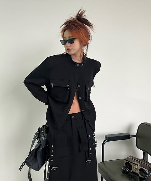 Utility Pocket Jacket&Cargo Long Skirt Series