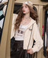 Mocha Crop Hoodie