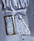 Ruelle Frill Denim Coat