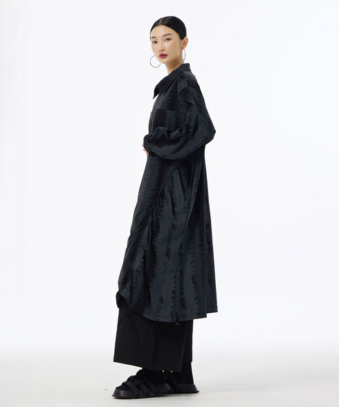 Glare Texture Zip Top