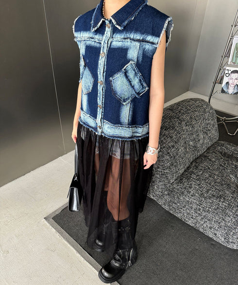Edge Pocket Veil Vest