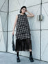 Layered Check Frill Dress