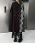 Wave Pattern Double Coat